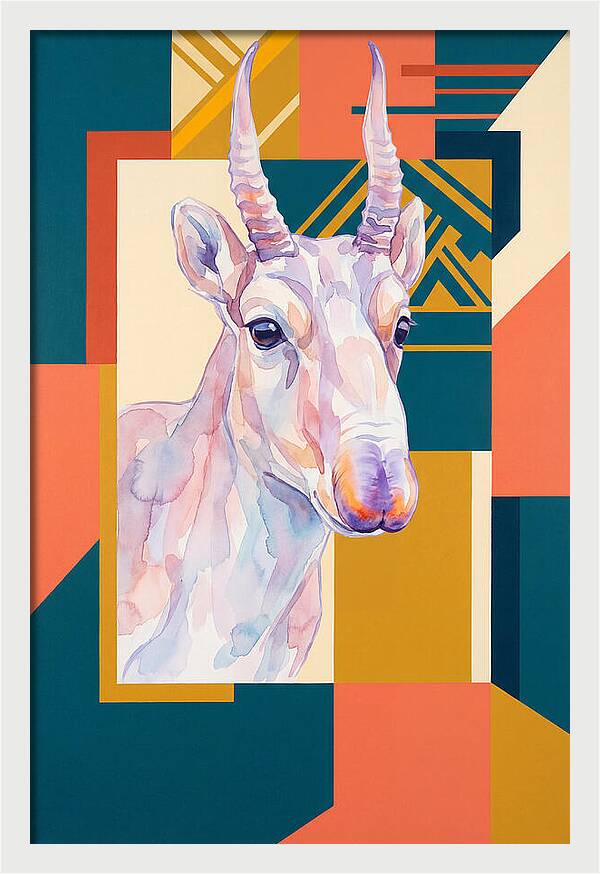 Saiga Antelope Portrait