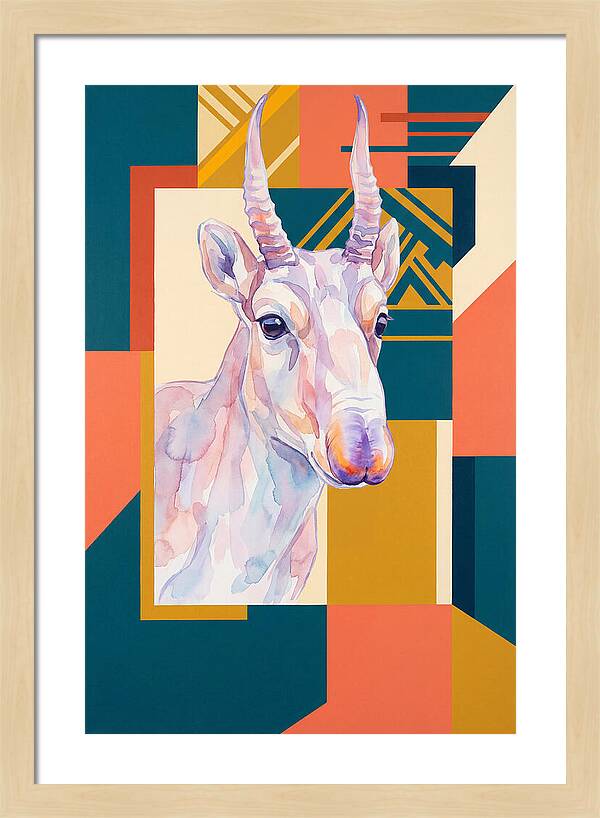 Saiga Antelope Portrait