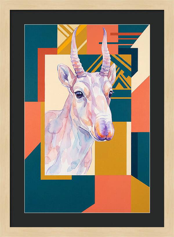 Saiga Antelope Portrait