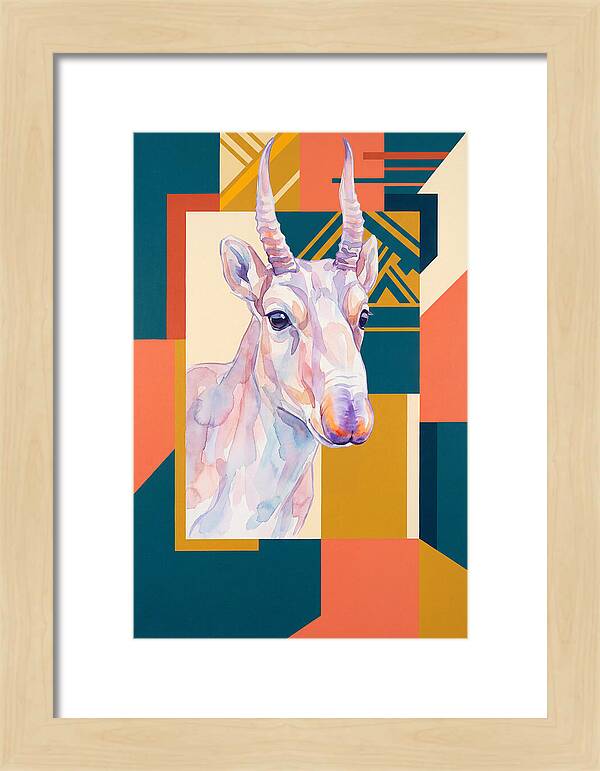 Saiga Antelope Portrait