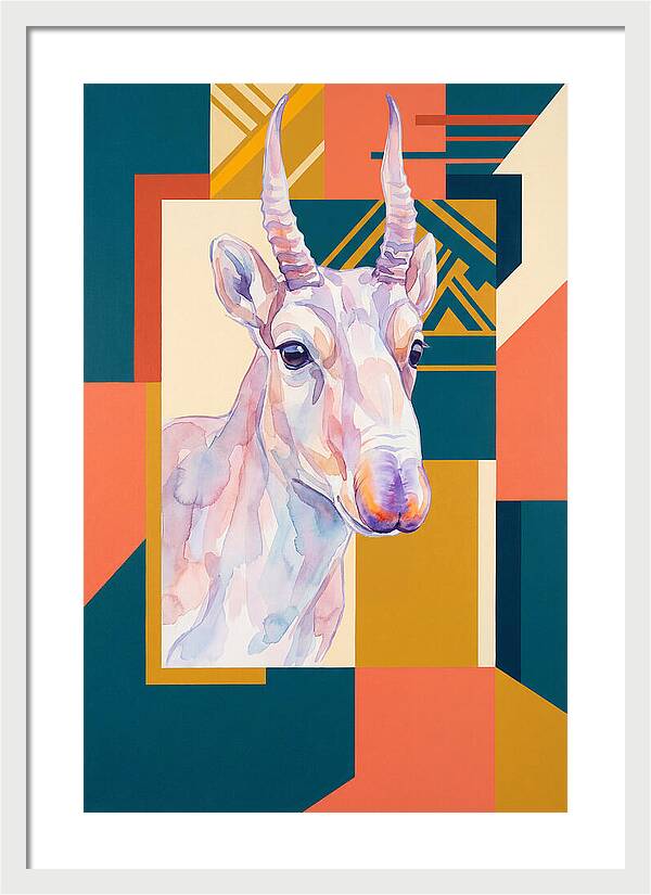 Saiga Antelope Portrait