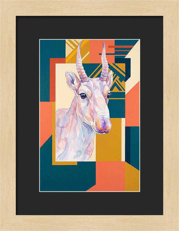 Saiga Antelope Portrait