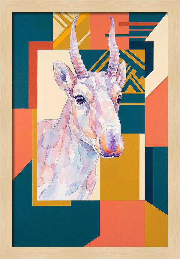 Saiga Antelope Portrait