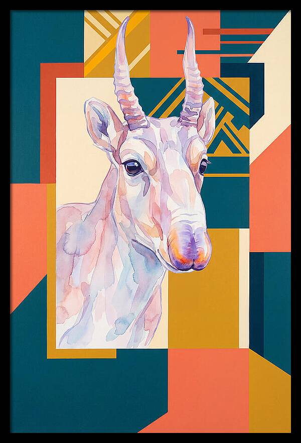 Saiga Antelope Portrait