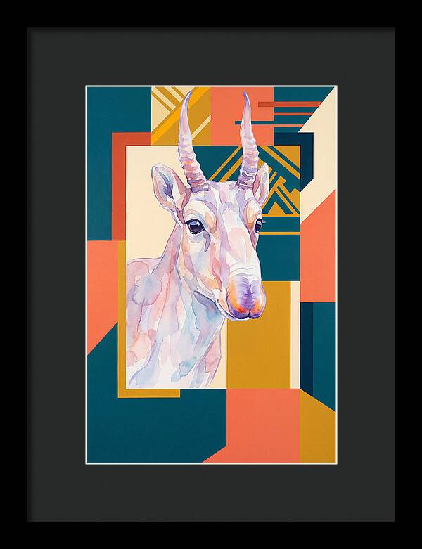 Saiga Antelope Portrait