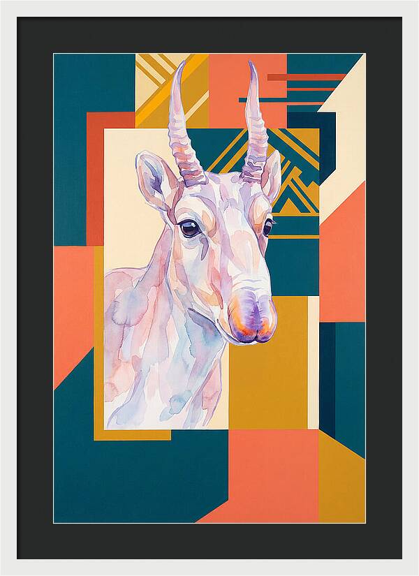 Saiga Antelope Portrait
