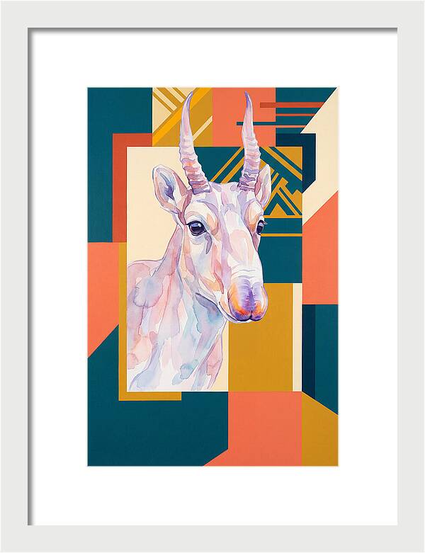 Saiga Antelope Portrait