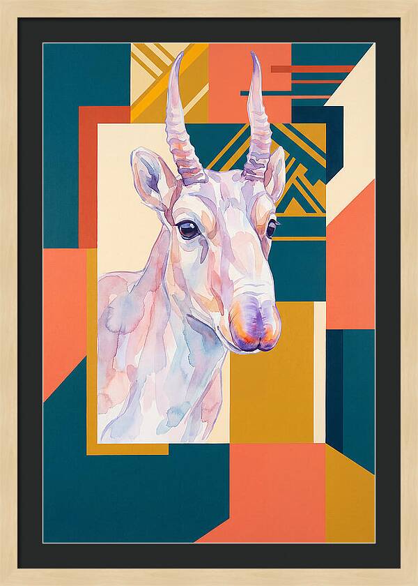 Saiga Antelope Portrait