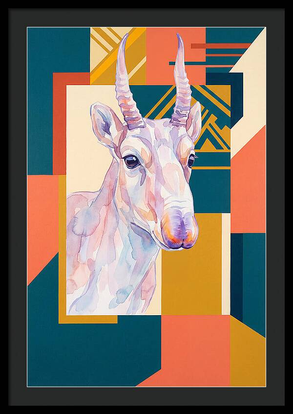 Saiga Antelope Portrait