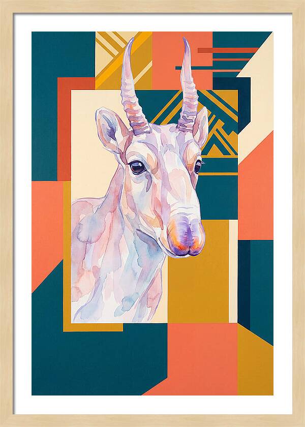 Saiga Antelope Portrait