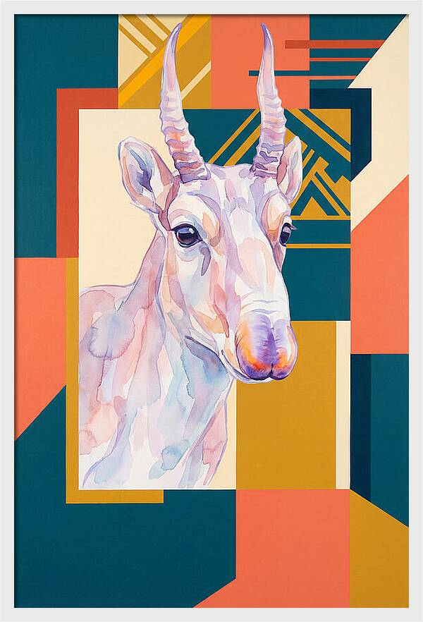 Saiga Antelope Portrait