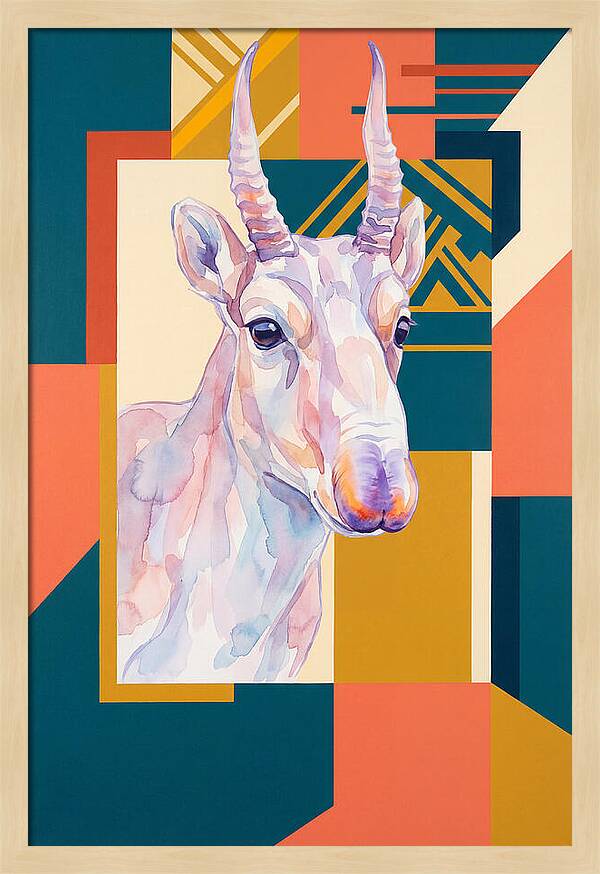 Saiga Antelope Portrait