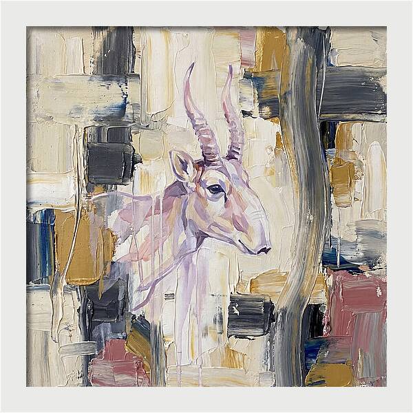 Saiga In Abstract Harmony