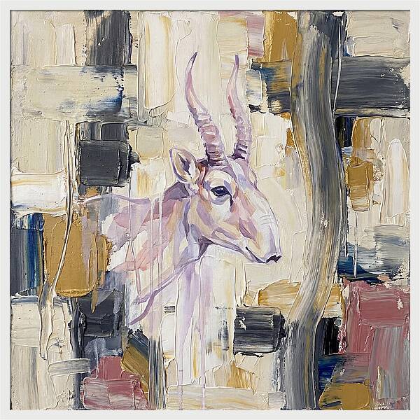 Saiga In Abstract Harmony
