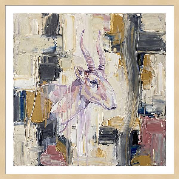 Saiga In Abstract Harmony
