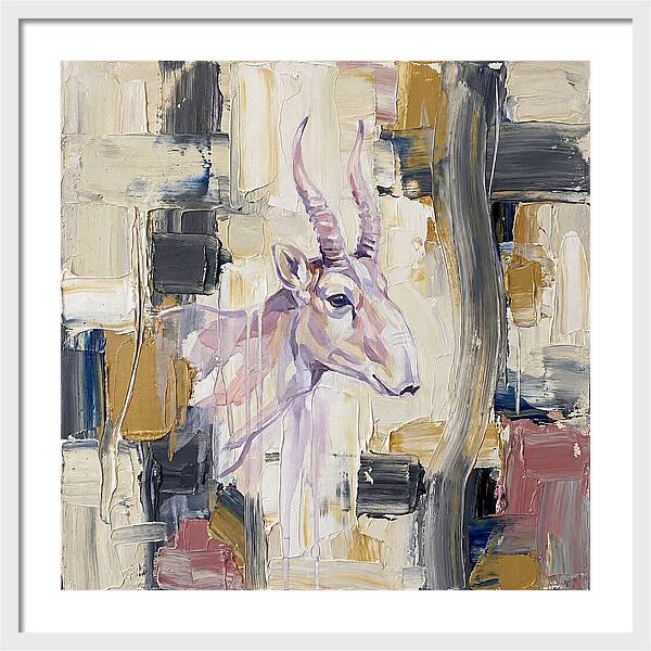 Saiga In Abstract Harmony
