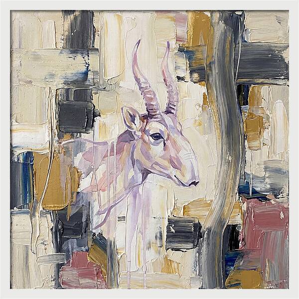 Saiga In Abstract Harmony