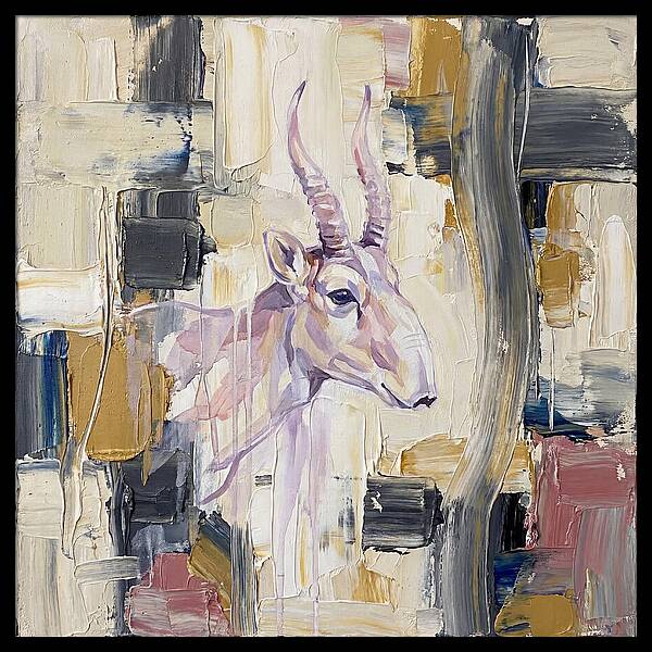 Saiga In Abstract Harmony