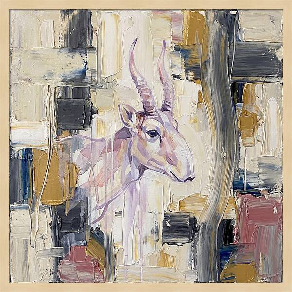 Saiga In Abstract Harmony