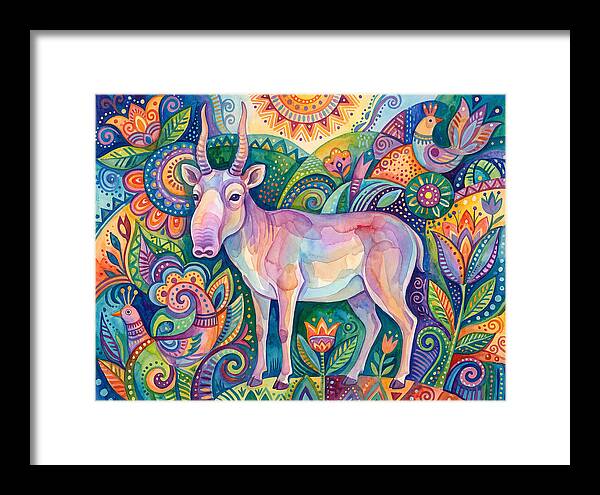 Saiga In Vibrant Harmony