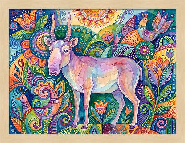 Saiga In Vibrant Harmony