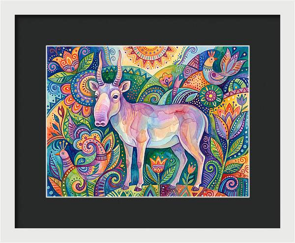 Saiga In Vibrant Harmony