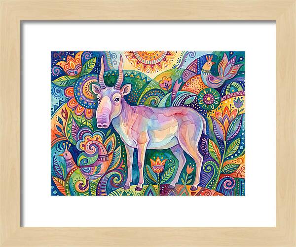 Saiga In Vibrant Harmony