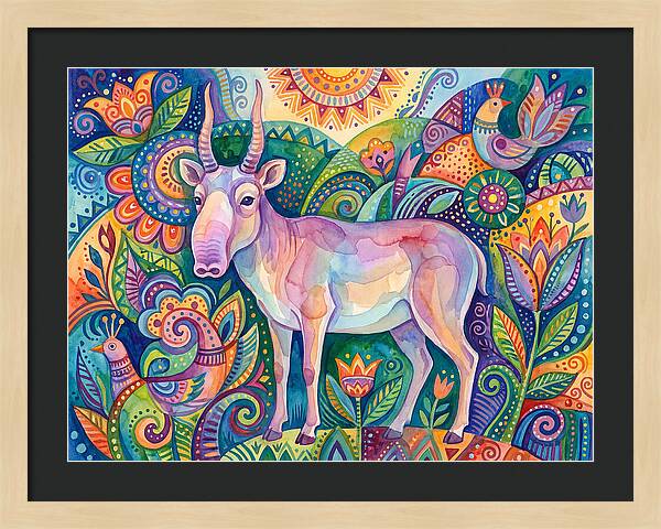 Saiga In Vibrant Harmony
