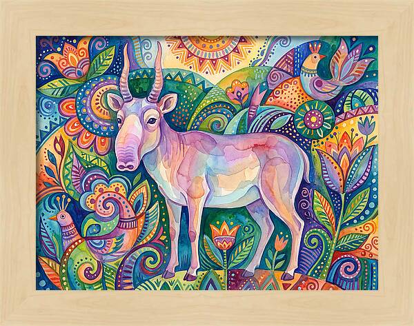 Saiga In Vibrant Harmony