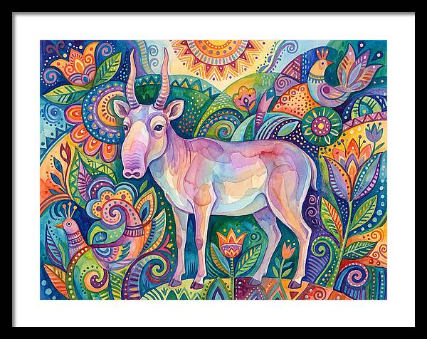 Saiga In Vibrant Harmony