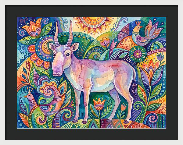 Saiga In Vibrant Harmony