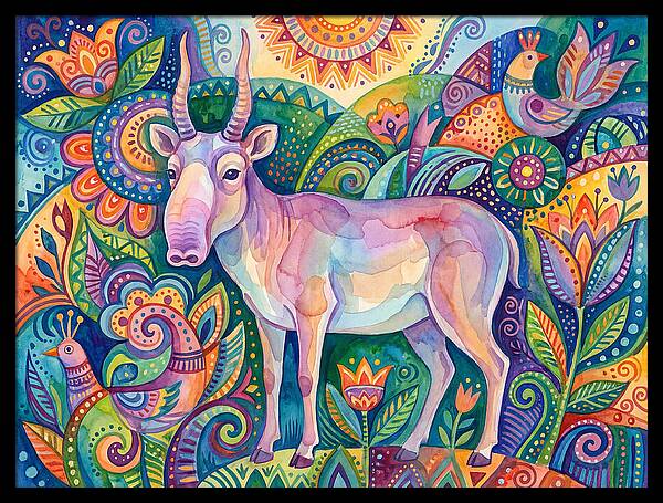 Saiga In Vibrant Harmony