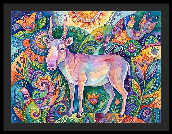 Saiga In Vibrant Harmony