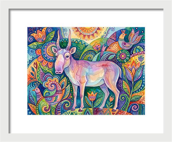 Saiga In Vibrant Harmony
