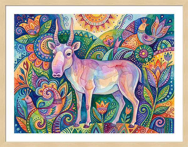 Saiga In Vibrant Harmony