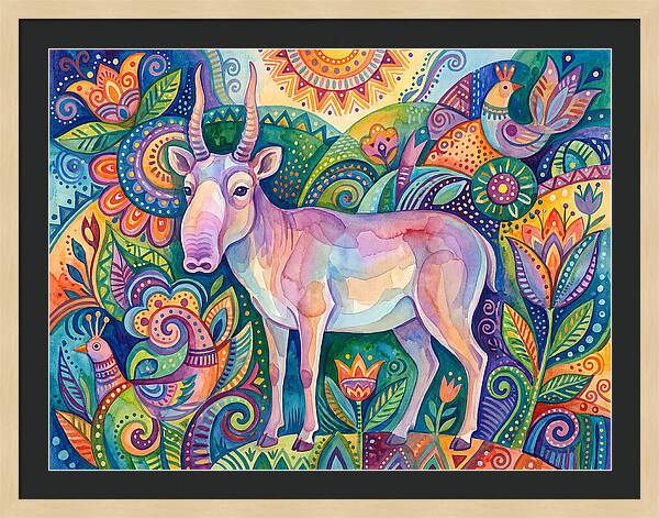 Saiga In Vibrant Harmony