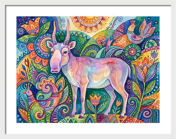 Saiga In Vibrant Harmony
