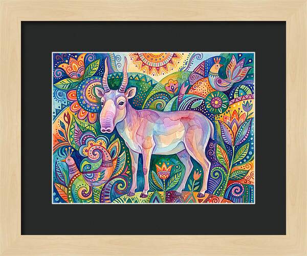 Saiga In Vibrant Harmony