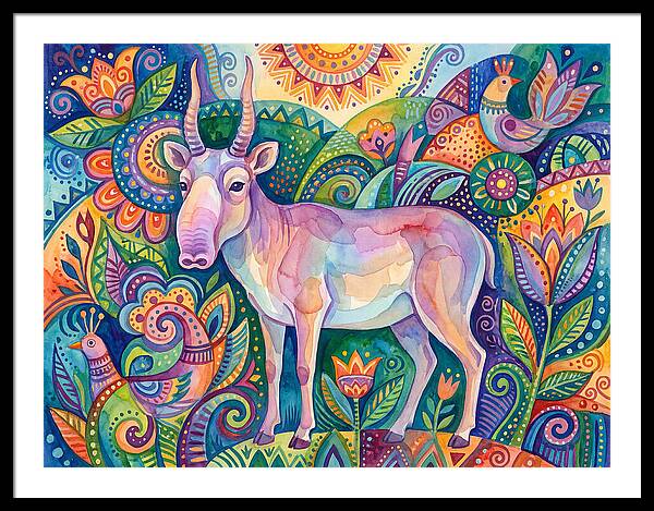 Saiga In Vibrant Harmony
