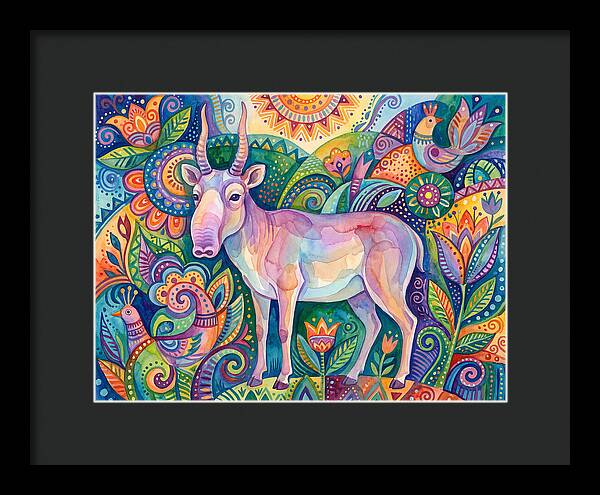 Saiga In Vibrant Harmony