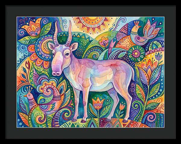 Saiga In Vibrant Harmony