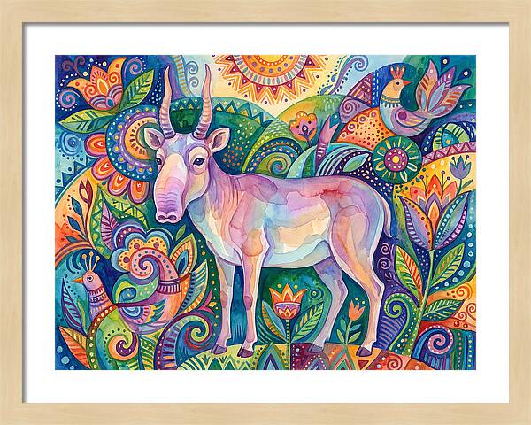 Saiga In Vibrant Harmony