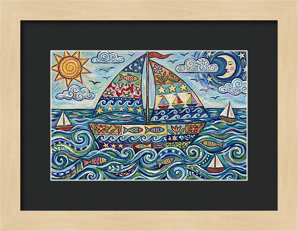 Sailboat Adventure In Color