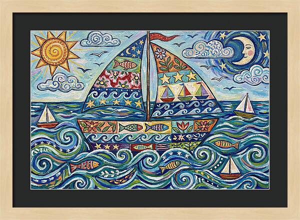 Sailboat Adventure In Color