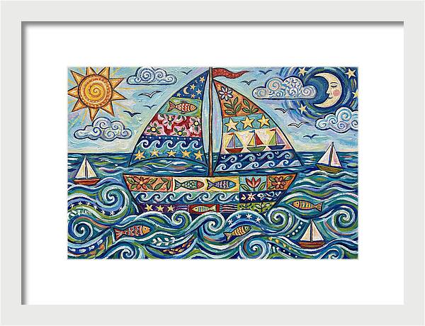 Sailboat Adventure In Color