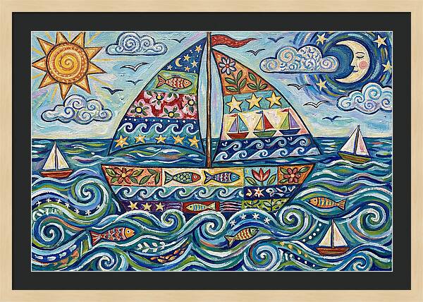 Sailboat Adventure In Color