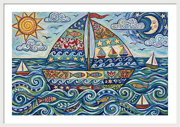 Sailboat Adventure In Color