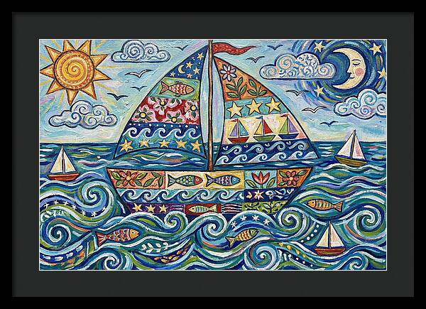 Sailboat Adventure In Color