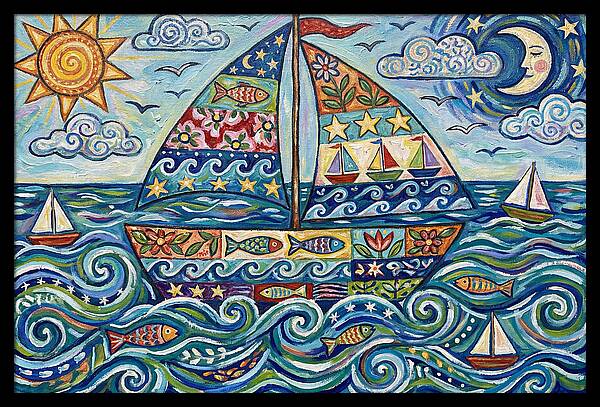 Sailboat Adventure In Color