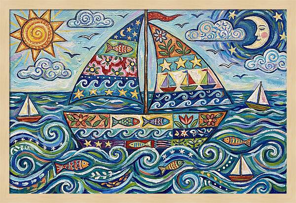 Sailboat Adventure In Color